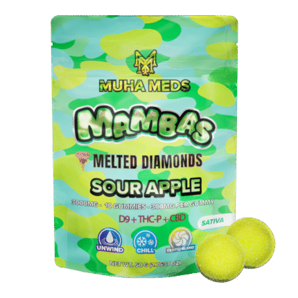 Muha Meds Sour Apple Gummies | 3000 MG – Sativa