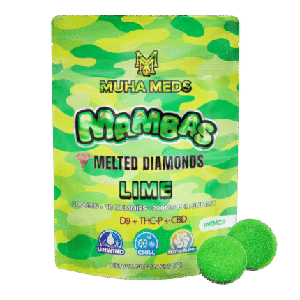 Muha Meds Lime Gummies | 3000 MG – Indica