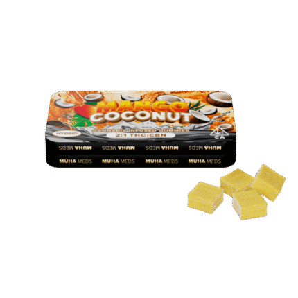 Muha Meds Mango Coconut Gummies | Hybrid