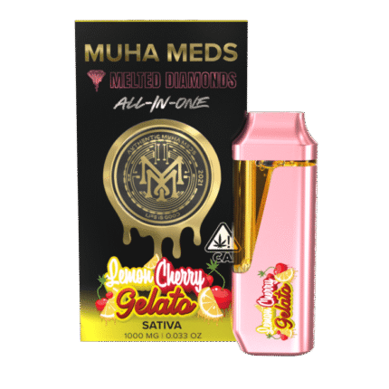 Lemon Cherry Gelato Muha Meds Disposable Melted Diamonds | Sativa